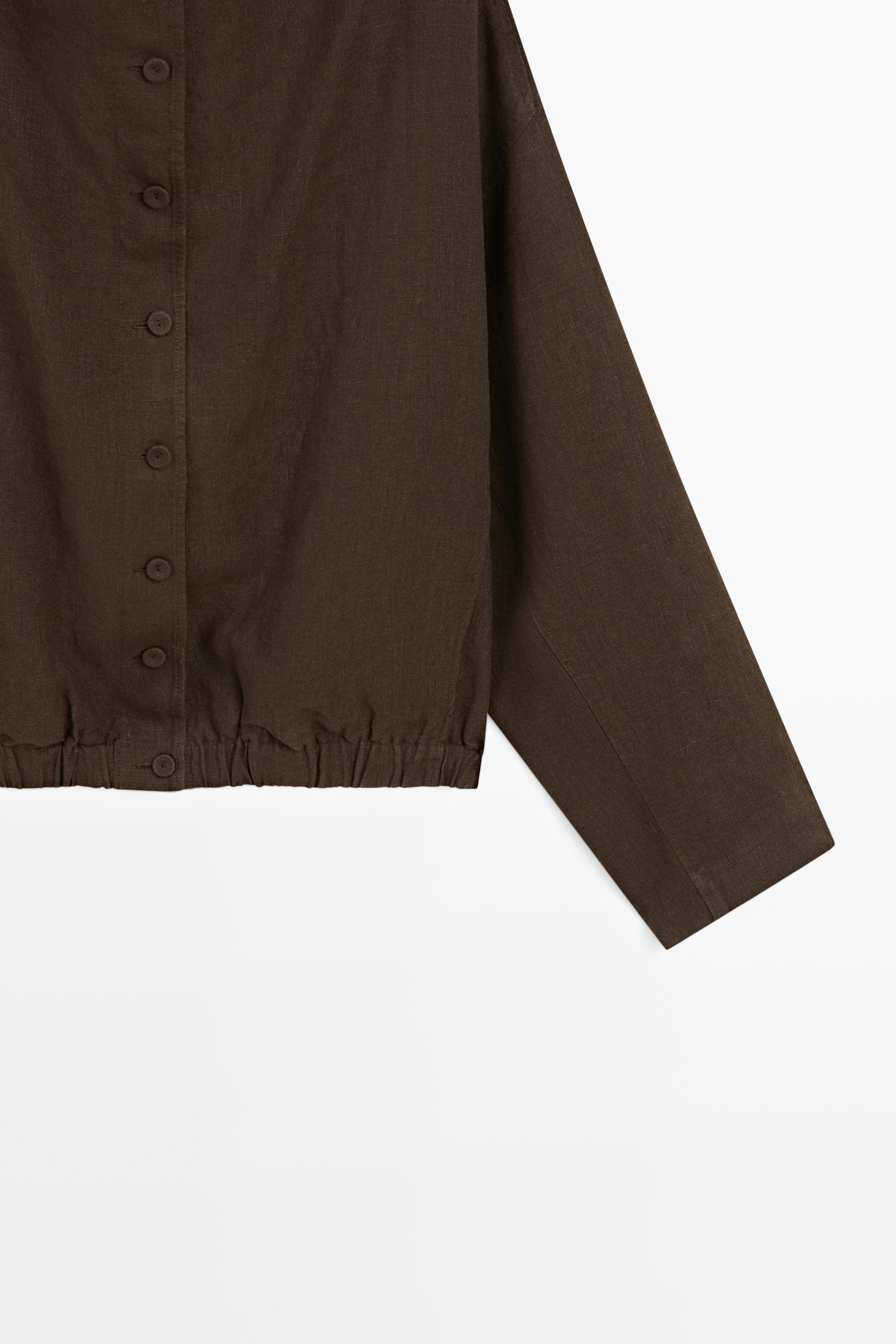 100% linen bomber jacket